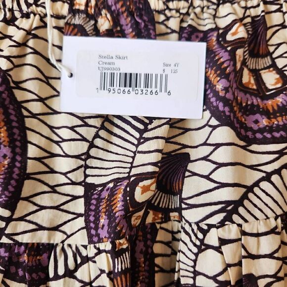 Ulla Johnson Stella Cream Kids Girl's Skirt Size 4Y - Picture 4 of 5